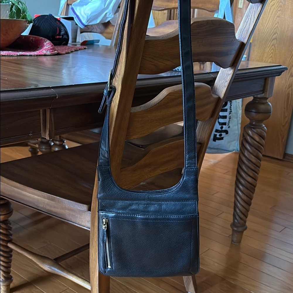 Classic Black Leather Men's Bag
